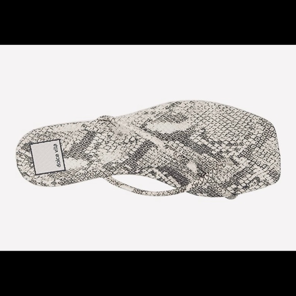 NIB DOLCE VITA SZ7.5 Stone Snake print Stella Sand - Picture 5 of 12